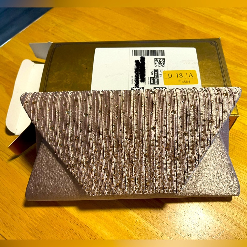 NEW Champagne Clutch Purse